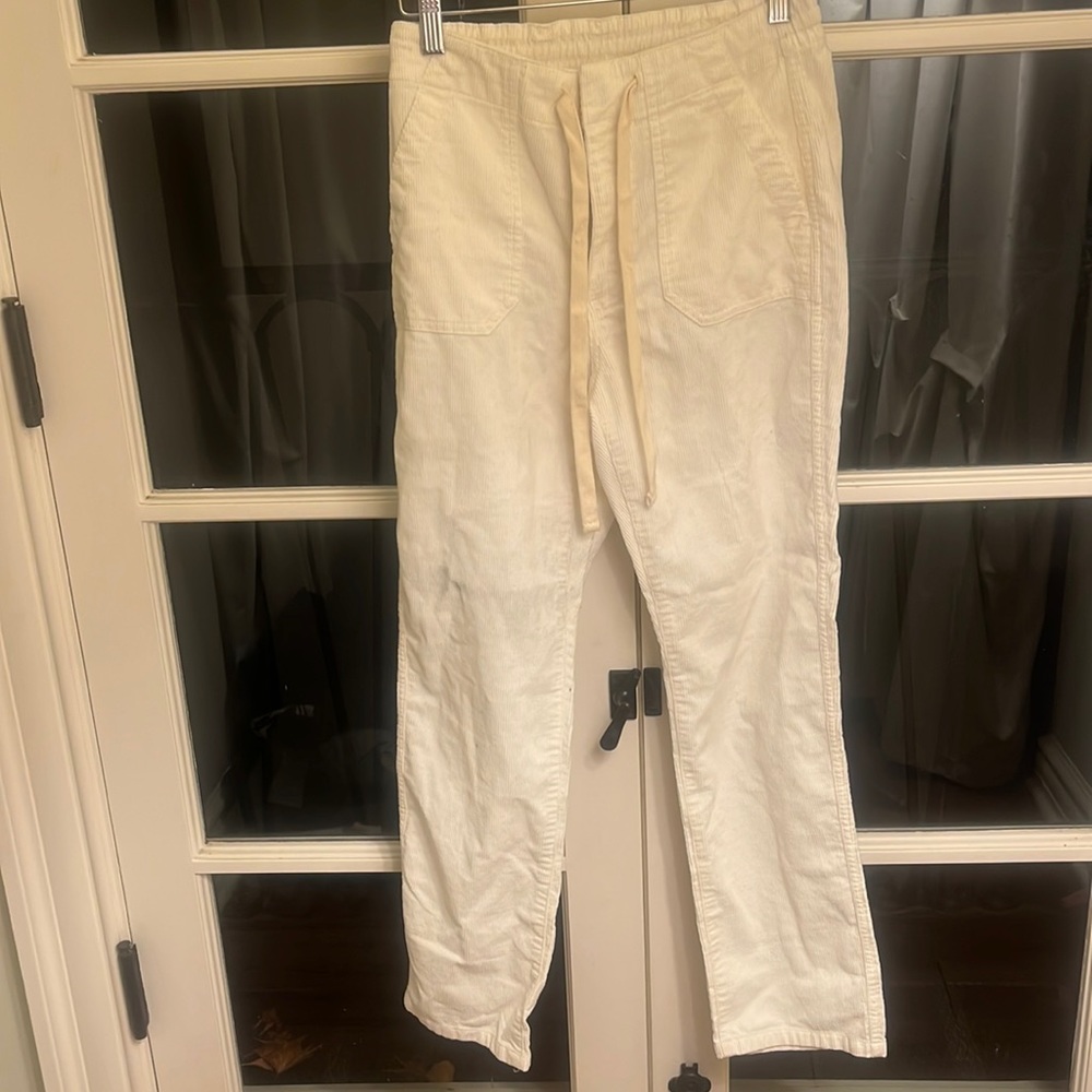 JCREW BNWOT WHITE CORDUROYS